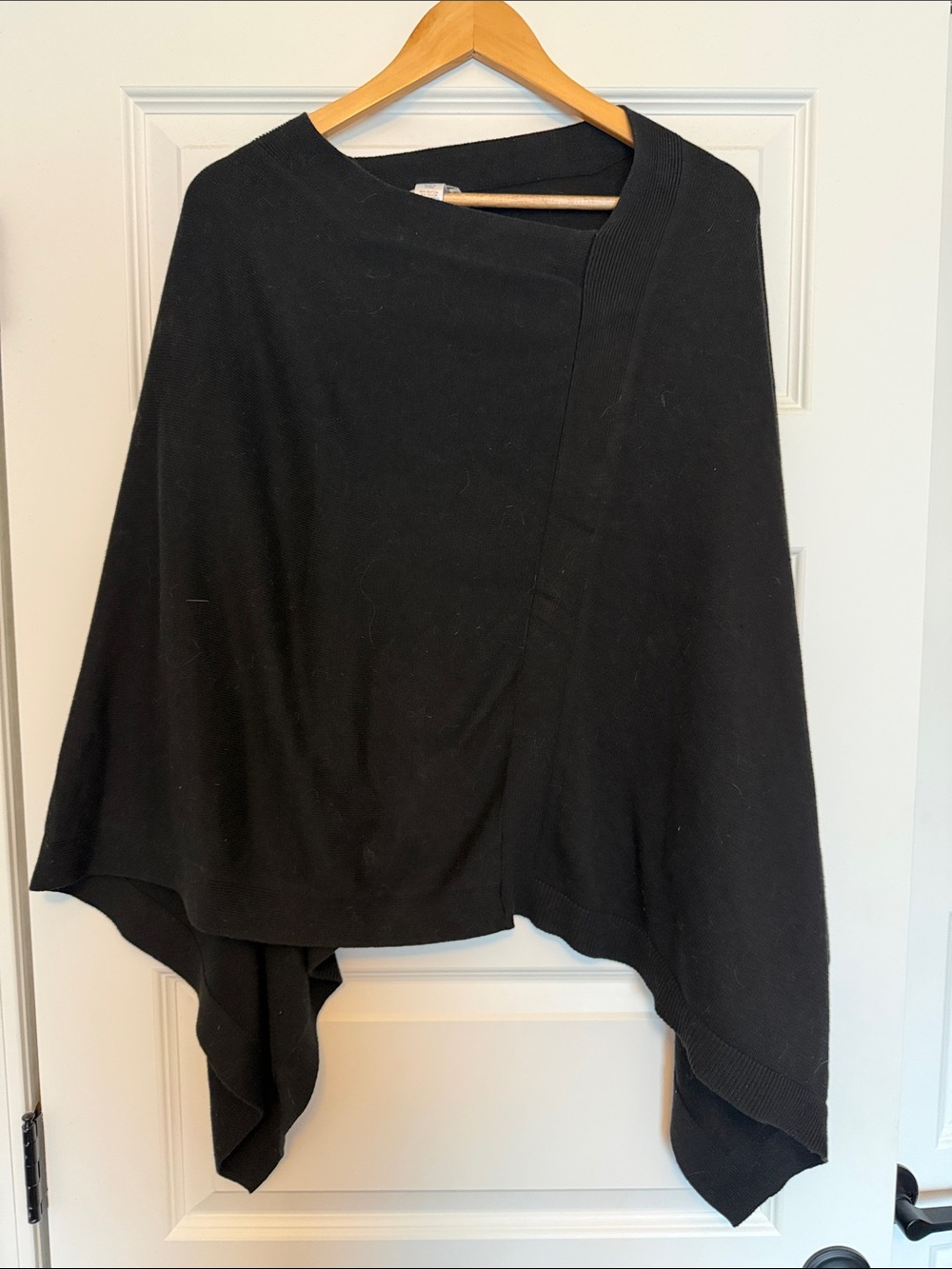 J. Jill Black Knit Poncho Shrug